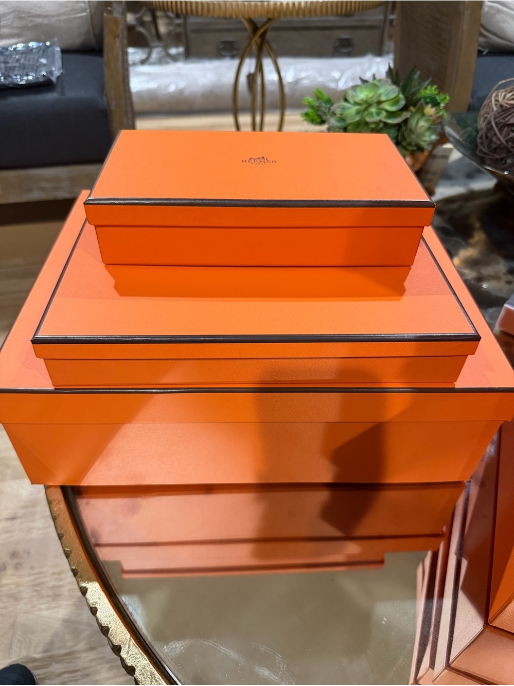 Hermès Orange 3 Gift Boxes